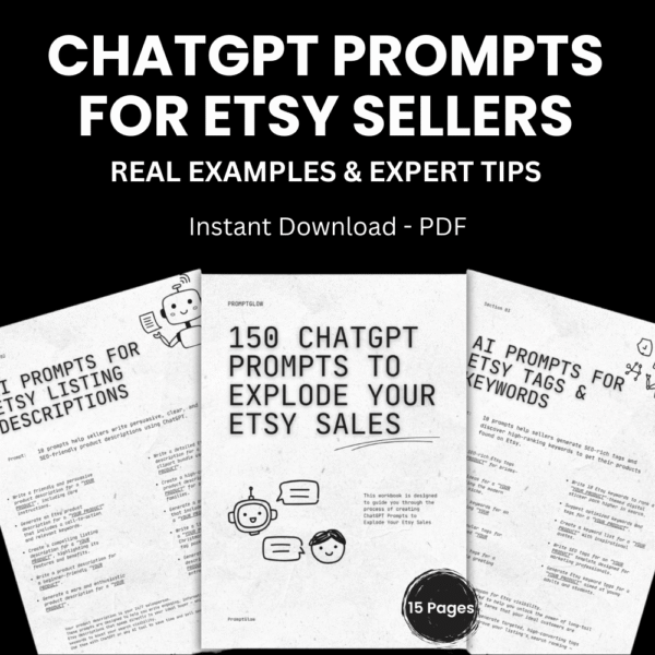 Etsy Sellers 150 AI-Powered ChatGPT Prompts